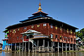 Inle Lake Myanmar. The Alodaw Pauk Pagoda, Nampan. 